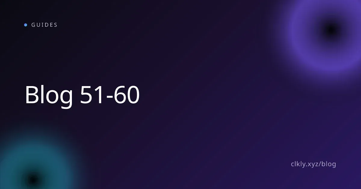 Blog 51-60