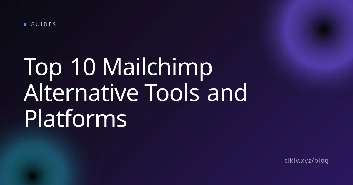 Top 10 Mailchimp Alternative Tools and Platforms